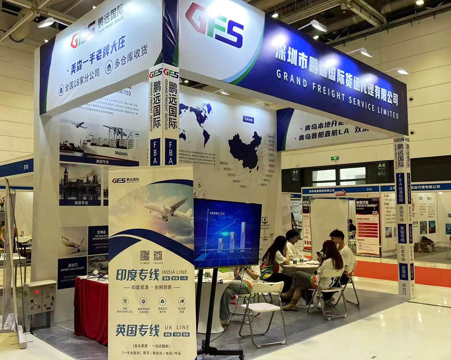 鹏远国际物流参加2022中国(青岛)跨境电商博览会