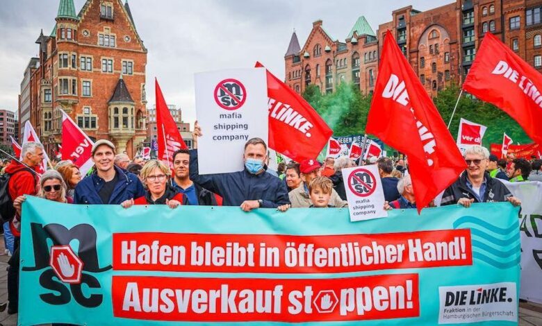 多达2500人在汉堡的街头举行了抗议活动